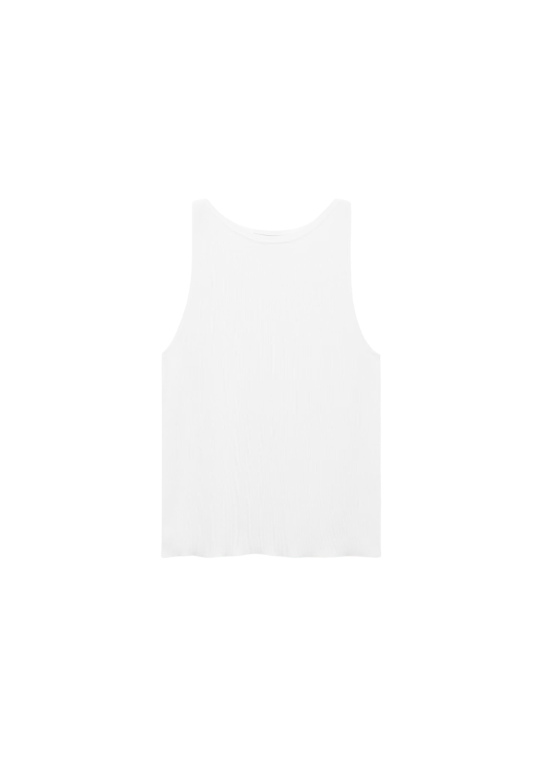 Fine-knit Top (Off White)