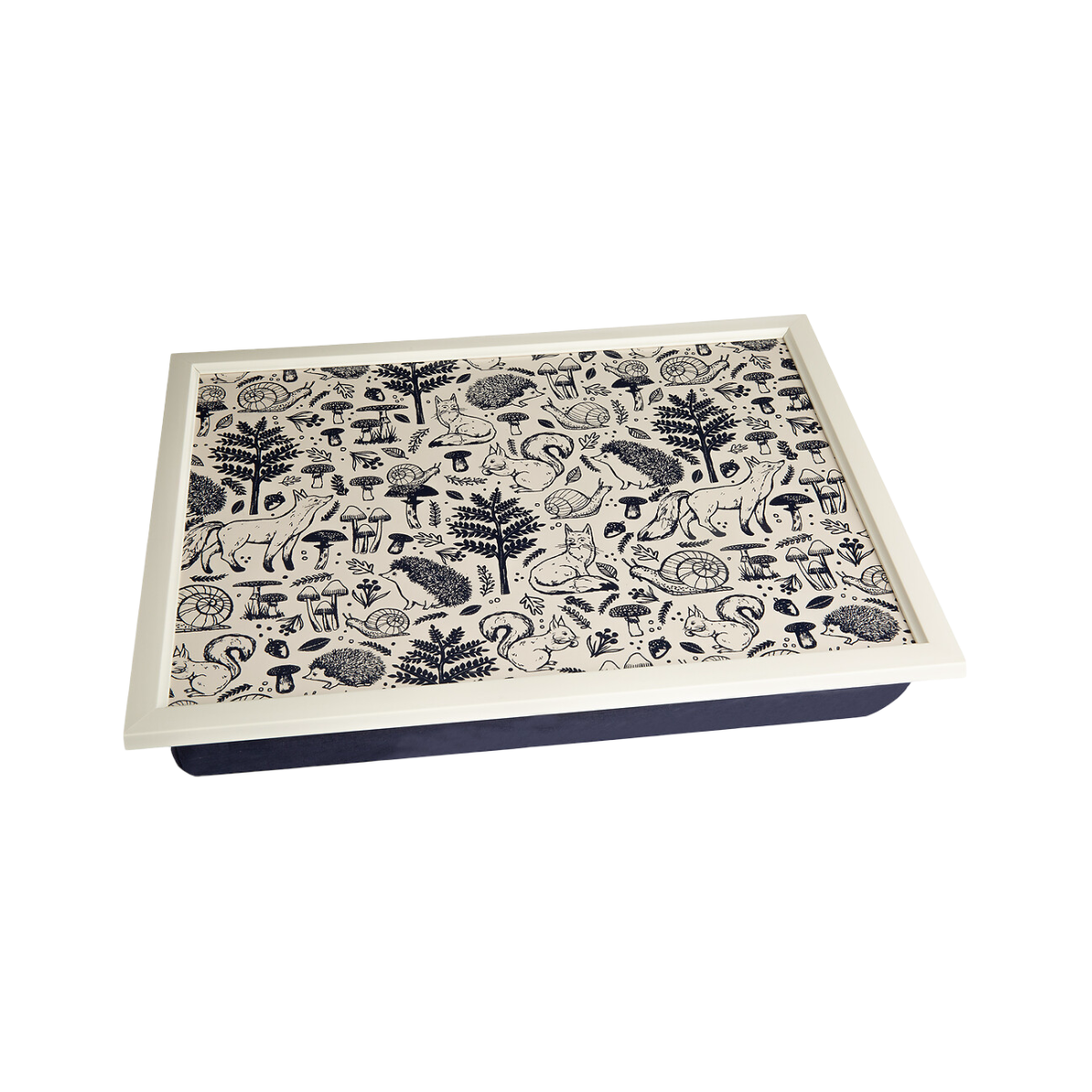 Wood Land Lap Tray (Navy)