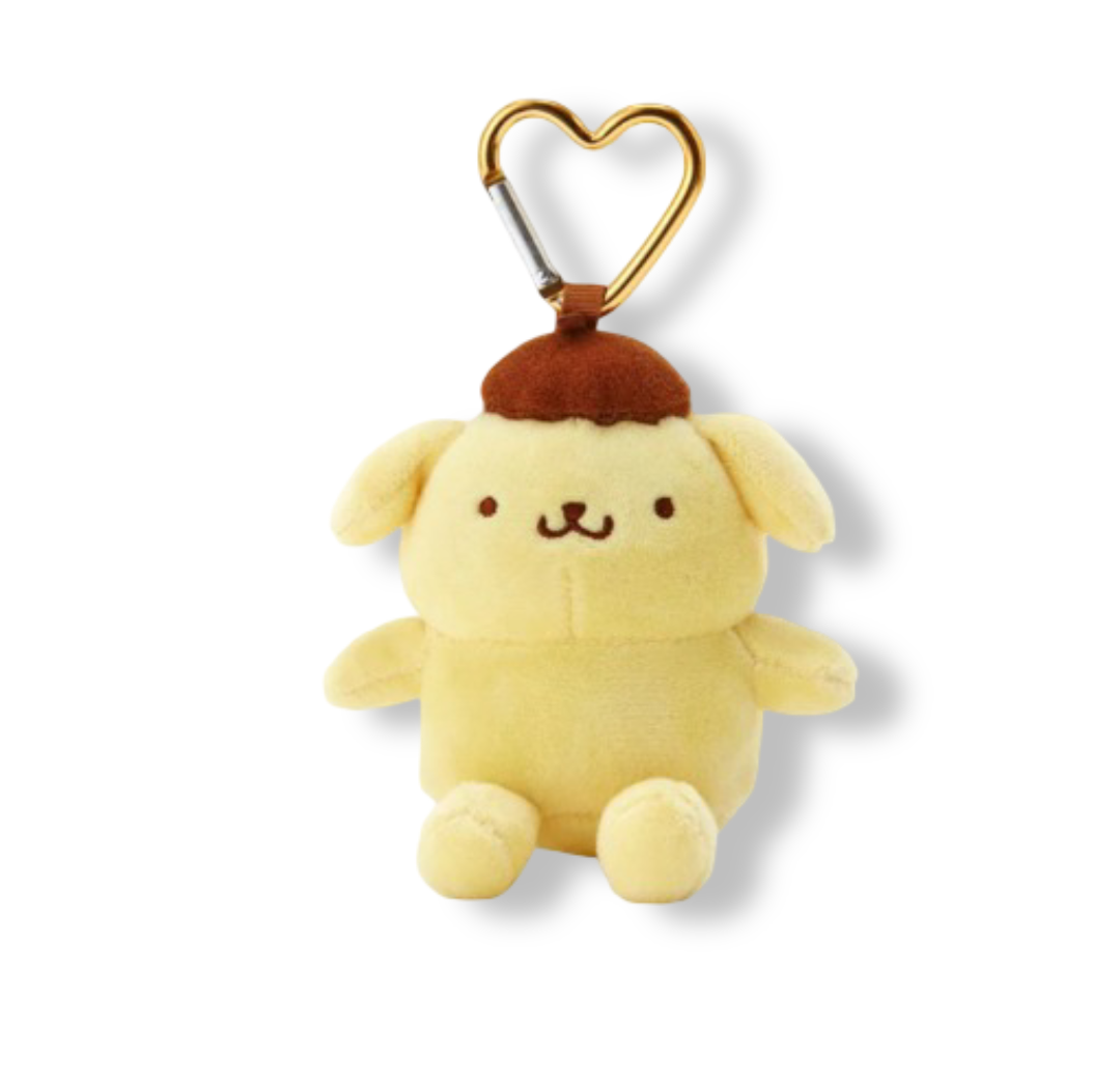 Pompompurin Plush Mascot All My Heart Keychain