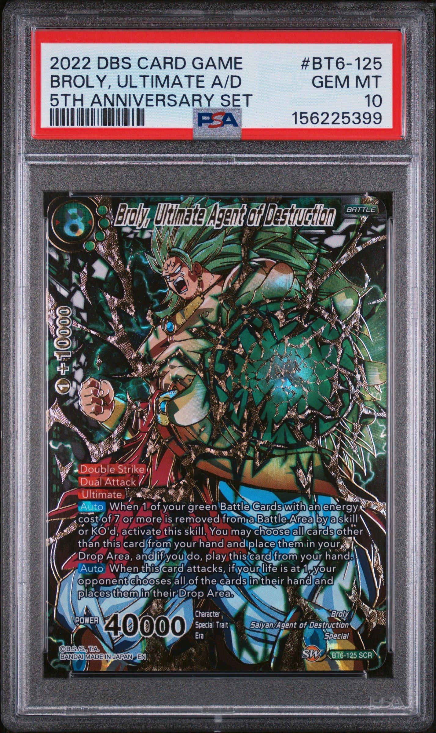 Dragon Ball Trading Card: Broly, Ultimate Agent Of Destruction