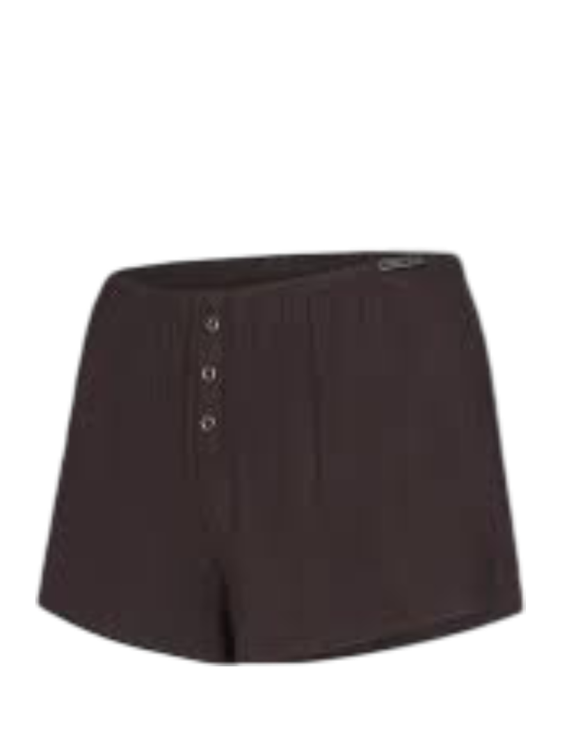 Sleek Stitch Modal Sleep Short (Double Espresso Brown)