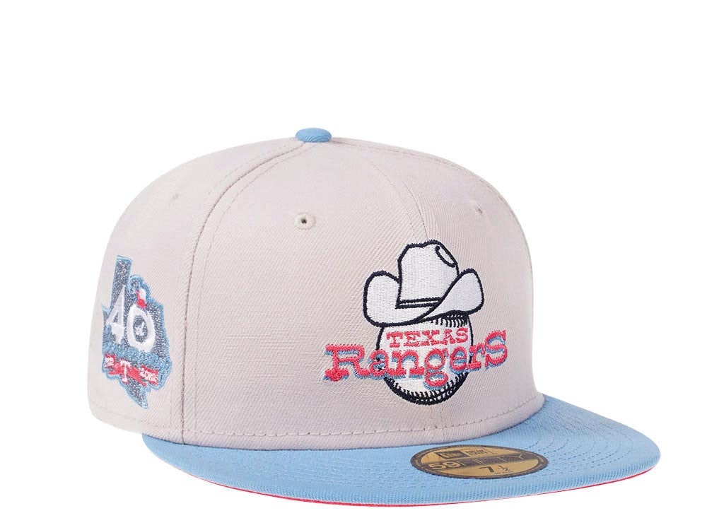 Men's New Era: Texas Rangers 40th Anniversary Iced Lava Edition 59Fifty Fitted Hat