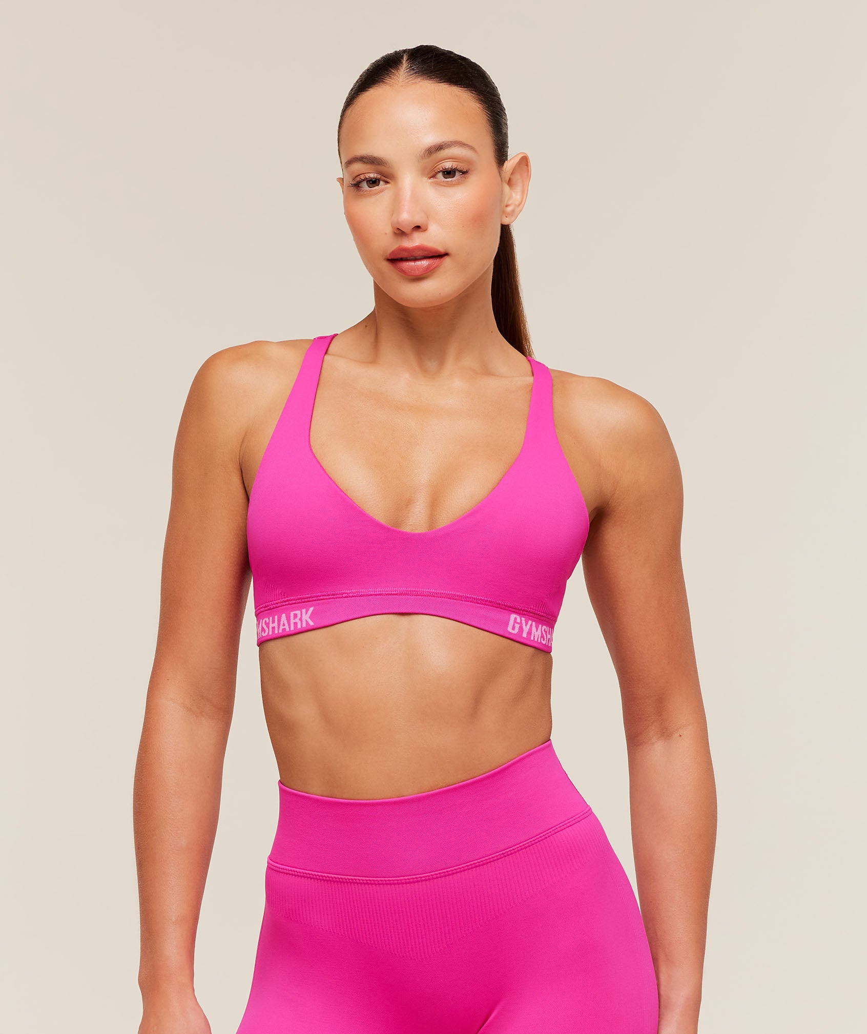 Women's Gymshark Flex V4 Sports Bra (Super-Set Pink)