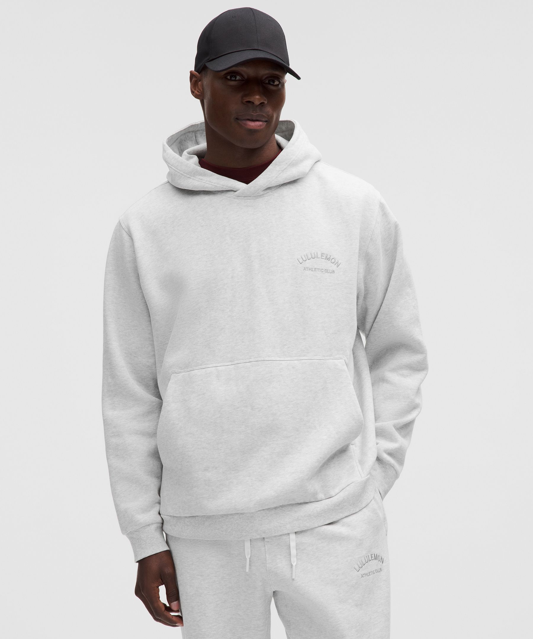 Men's Steady State Pullover Hoodie: Collegiate 1 X (Heathered Core Ultra Light Grey)