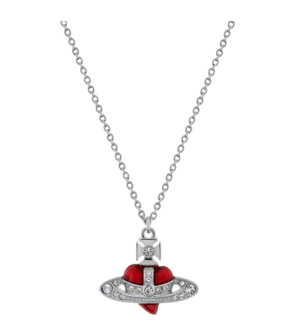 Diamante Heart Pendant Necklace