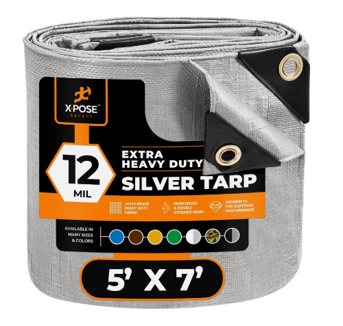 Xpose Safety: Heavy Duty Poly Tarp Extra Thick 12 Mil Polyethylene