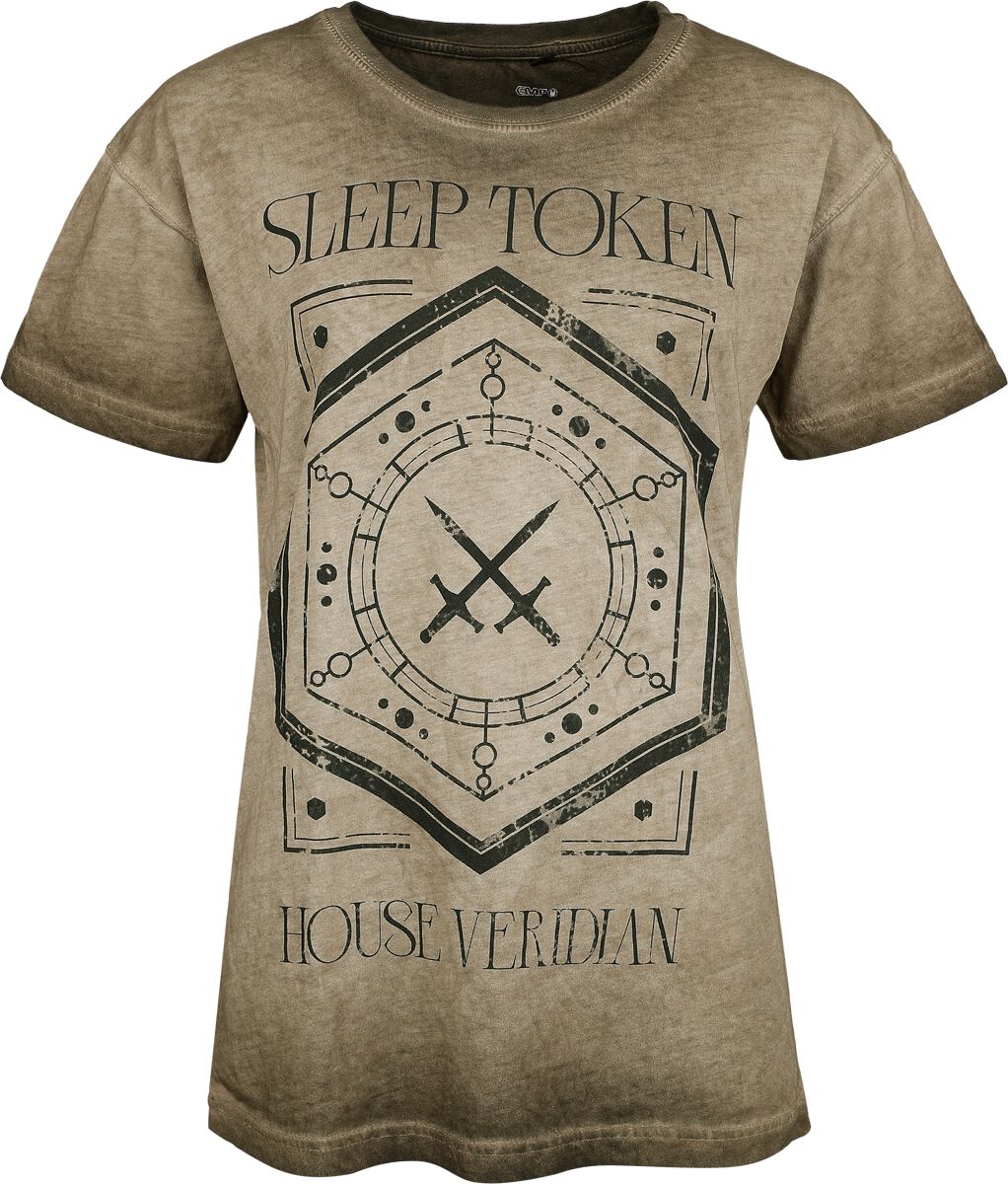 Sleep Token: "House Veridian" T-Shirt (Beige)