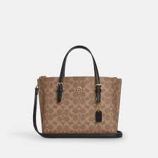 Mollie Tote Bag 25 In Signature Canvas (Gold/Tan/Black)