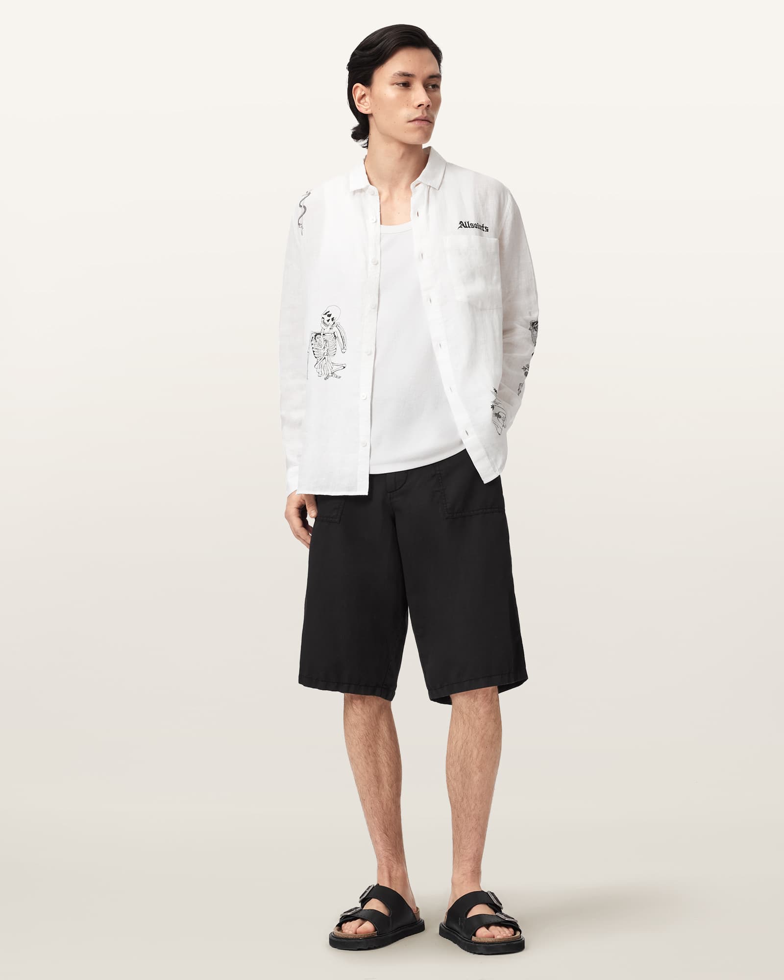 Men's Echo Linen Blend Relaxed Fit Shorts