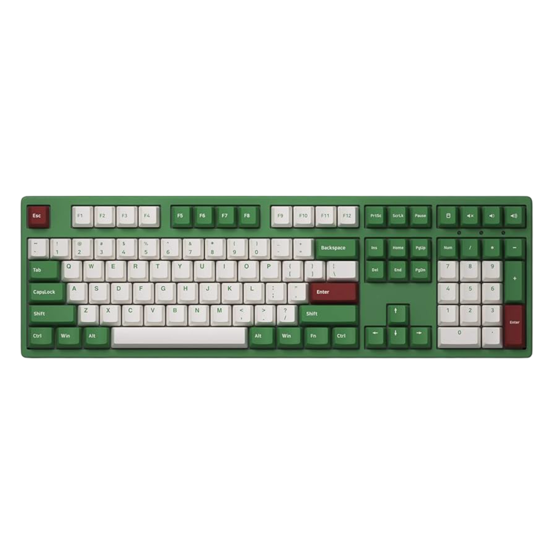 Akko:108-Key Full Size Wired Mechanical Gaming Keyboard (Matcha Red Bean Themed)