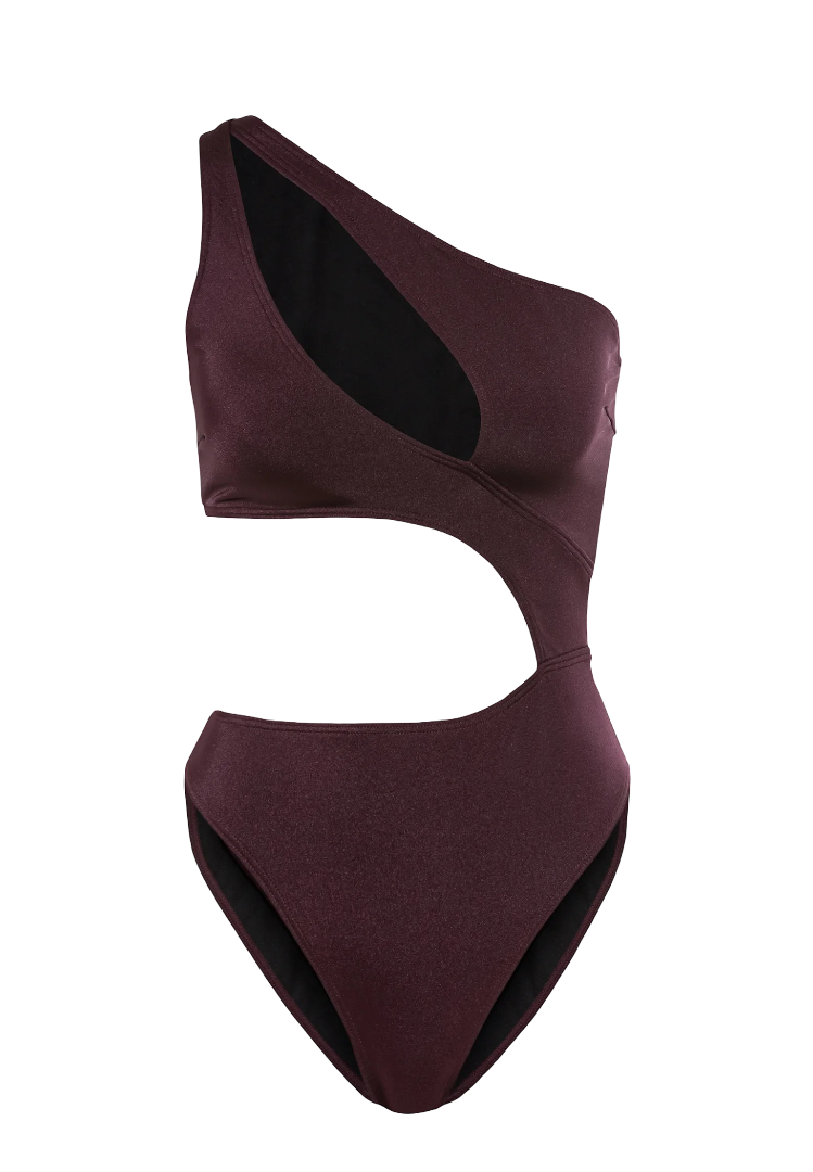 Lascana: Swimsuit (Aubergine)