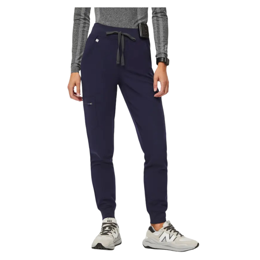Zamora High Waisted Jogger Scrub Pants (Navy)