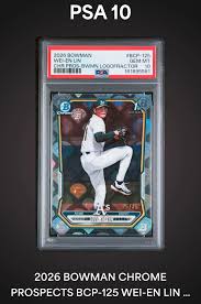 2026 Bowman Chrome Prospects Lazer Refractors #BCP125 Wei-En Lin