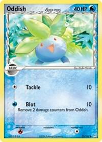 Pokémon TCG: Oddish #6 (Delta Species 73, French, Grade Good)