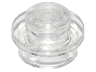 Plate - Transparent Clear (Round 1 x 1)