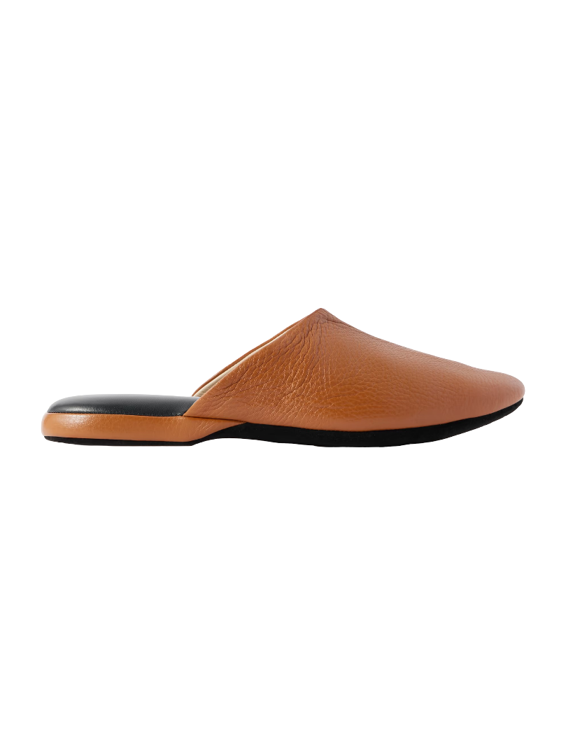 Charvet: Nappa Leather Slippers (Tan)