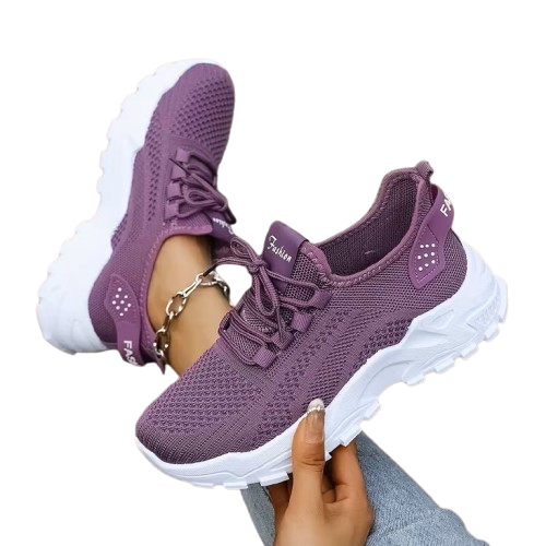 Realhour: Women's Casual Woven Sneakers (Purple)
