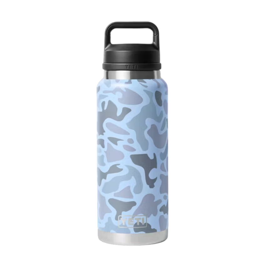 Rambler: Water Bottle - 36oz (Blue Camo)
