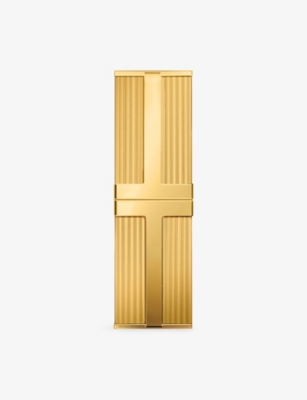 Fluted Gold-Tone Lip Colour Case