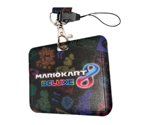 Mario Kart 8: Deluxe License Holder With Lanyard