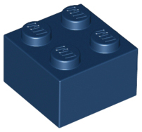 Brick - Dark Blue (2 X 2)