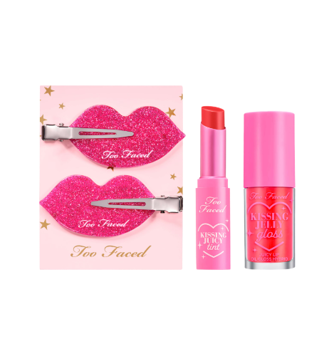 Too Faced: Hydrating Lip Oil Gloss & Juicy Lip Tint + Creaseless Hair Clips
