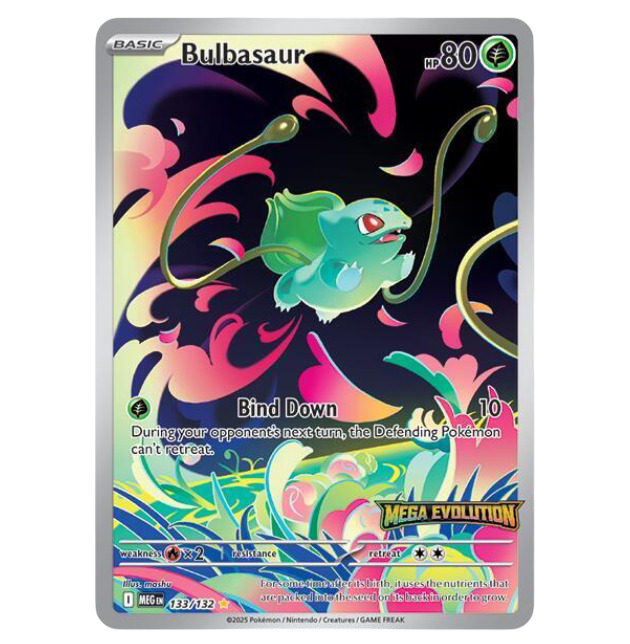 Bulbasaur - 133/132 (Mega Evolution Stamped)