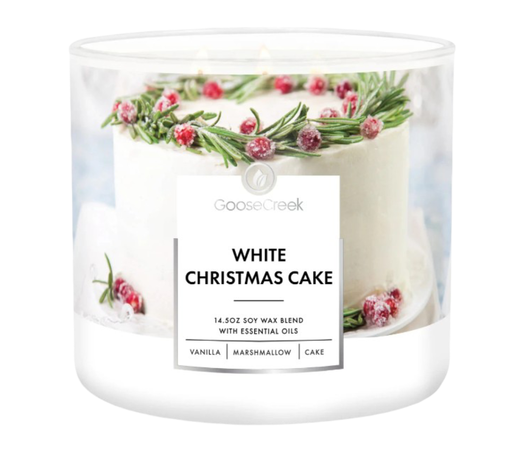 White Christmas Cake 3-Wick Candle - 411g