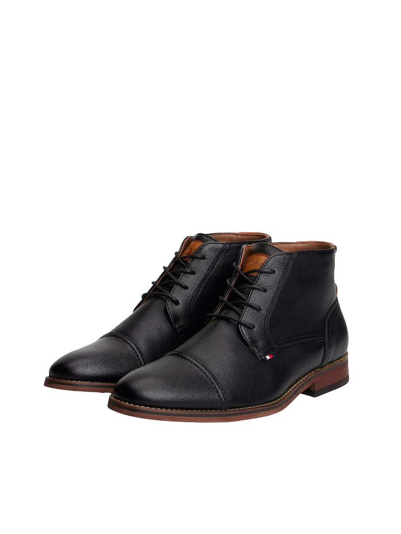 Lace-Up Ankle Boot (Black)