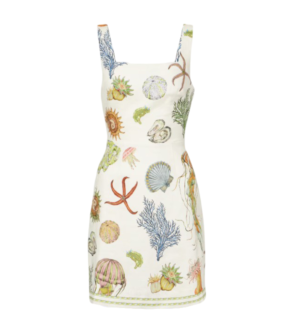 Alémais: Sea Linen Minidress