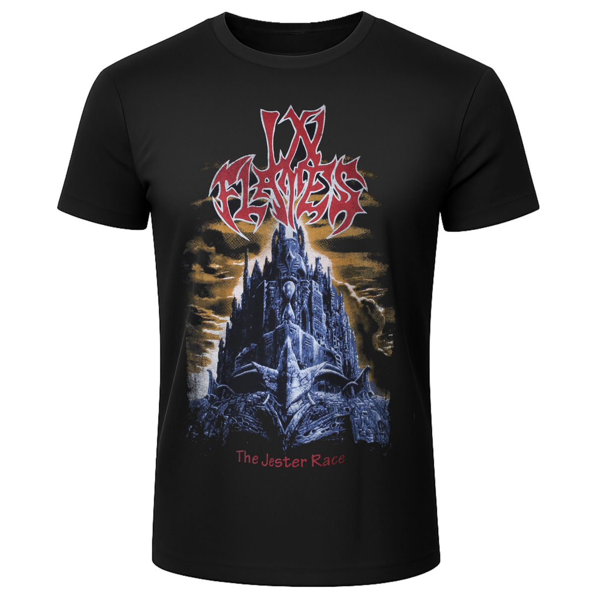 Men's In Flames: The Jester Race T-Shirt (Black)