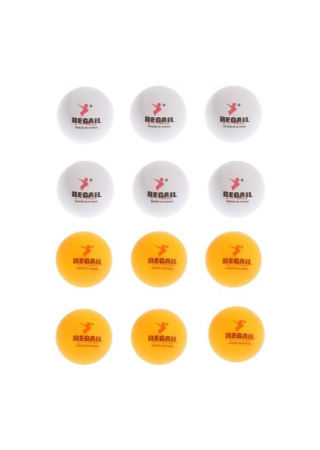 Table Tennis Balls - 40mm (Yellow/White)