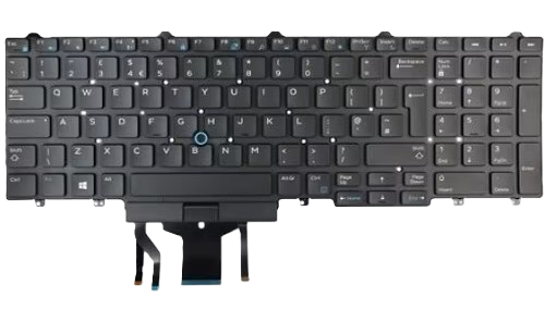 Dell: English-UK Backlit Keyboard with 107-keys