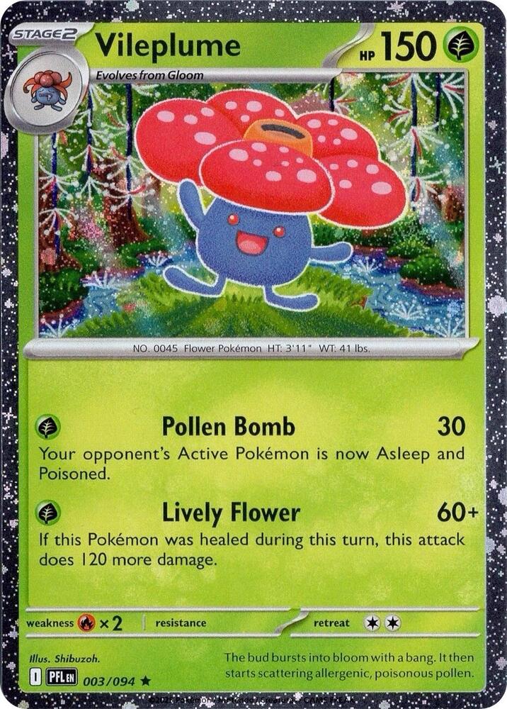Pokémon TCG: Visplume (Cosmos Holo)
