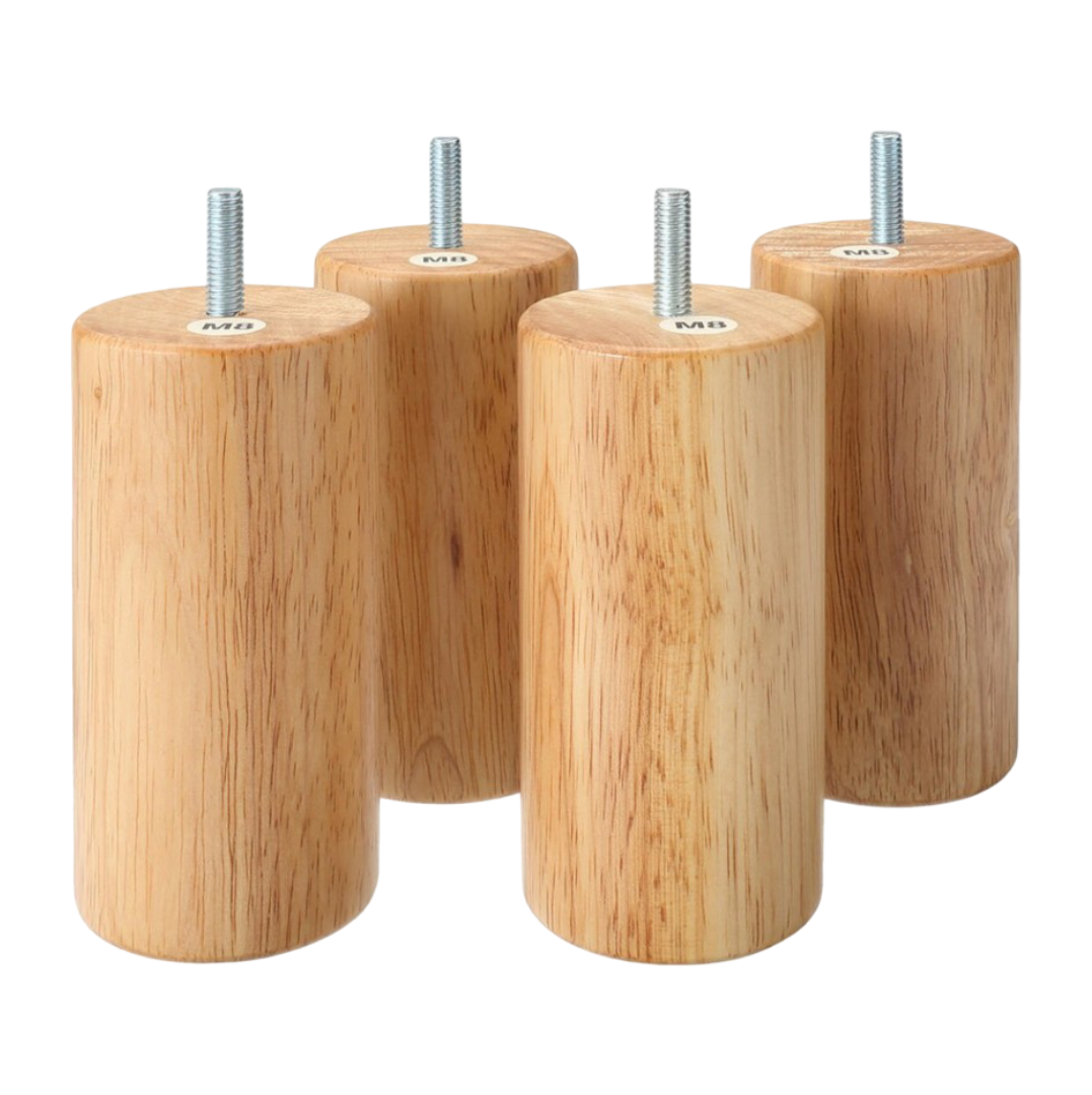 Wooden Legs - 12cm (Set Of 4)
