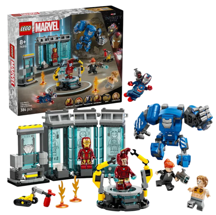 Lego: Marvel Iron Man’s Laboratory Hall of Armour Set