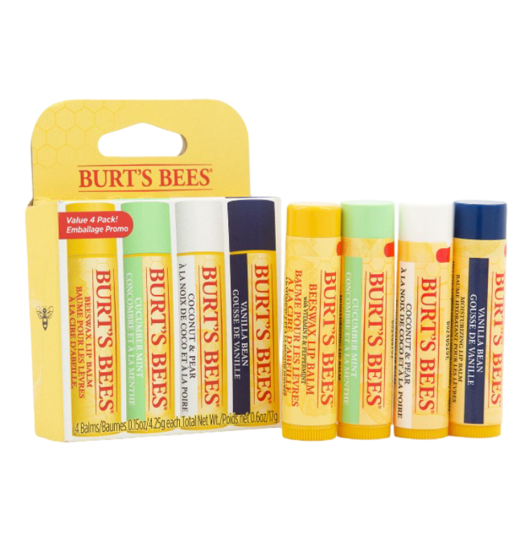 Burt's Bees: Lip Balm Set (Pack of 4)