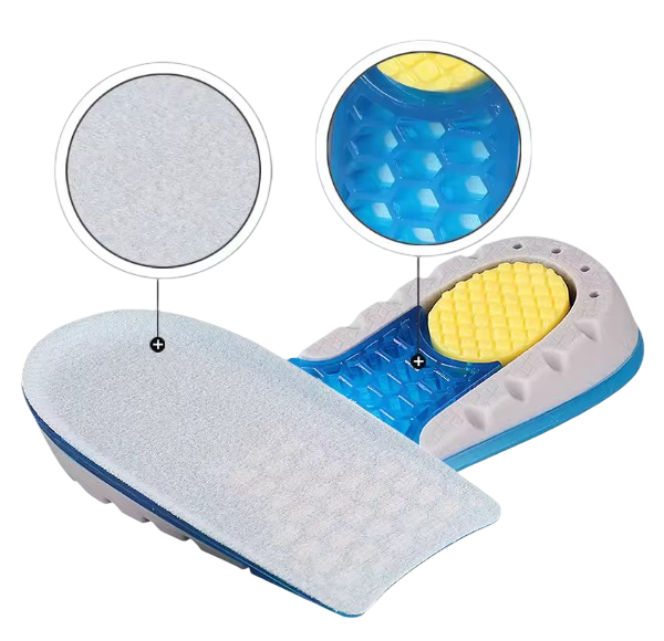 Silicone Gel Invisible Growing Heel 1-3cm Lift Soles