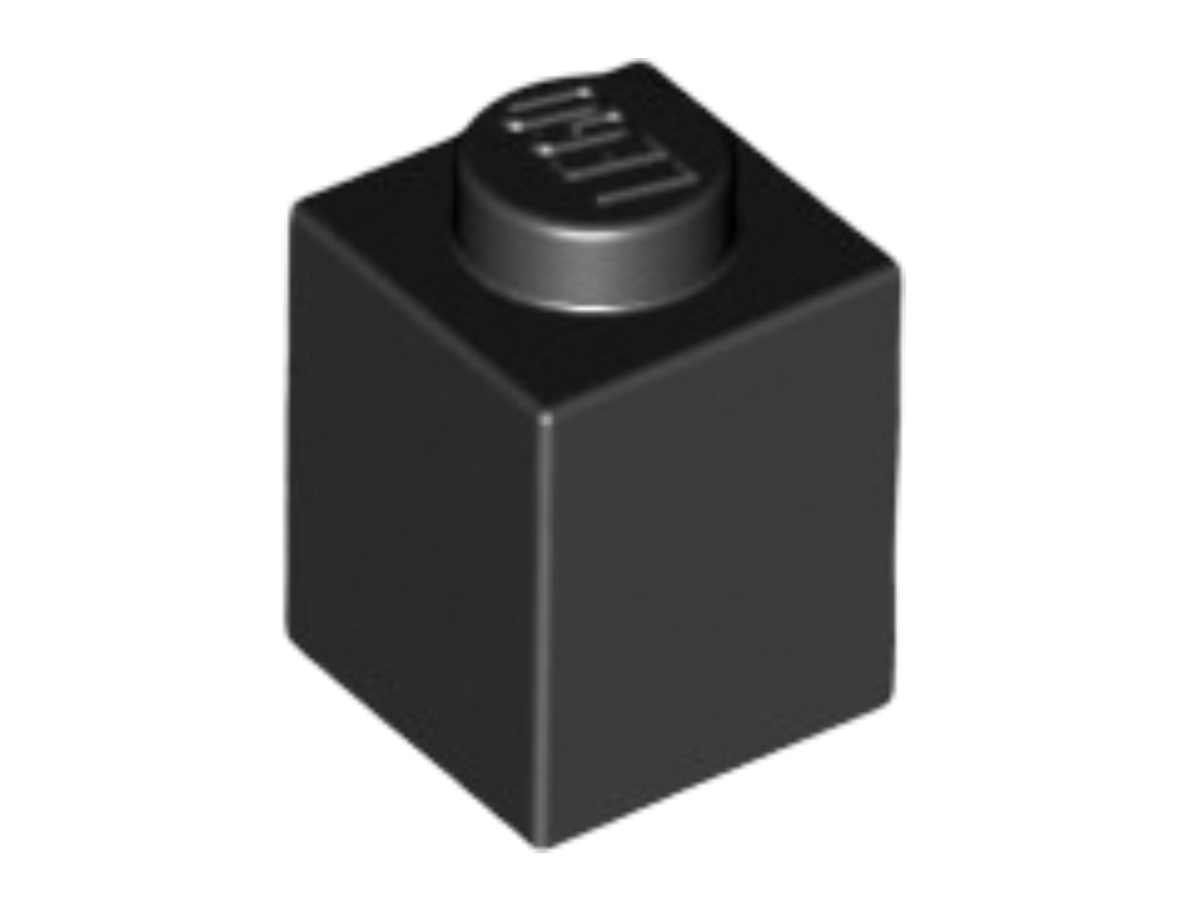 Brick  - Black (1x1)