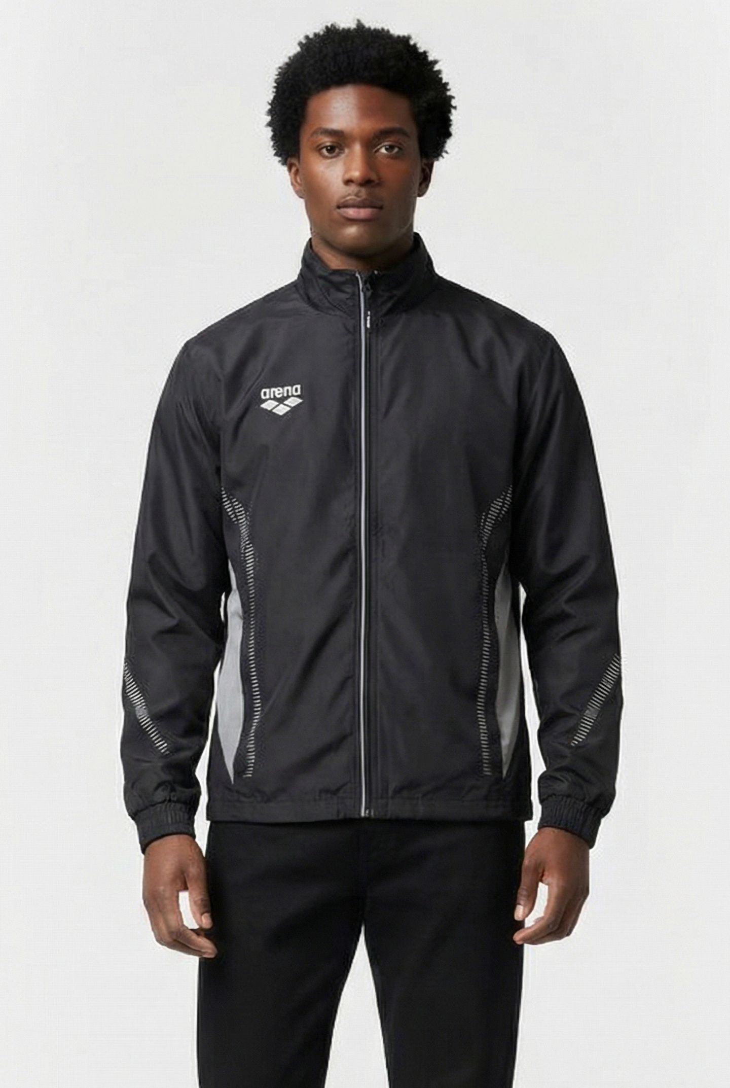 Men's Arena TL Warm Up Jacket (Black Grey)