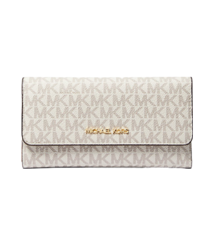 Jet Set Large Logo Trifold Wallet (Vanilla)