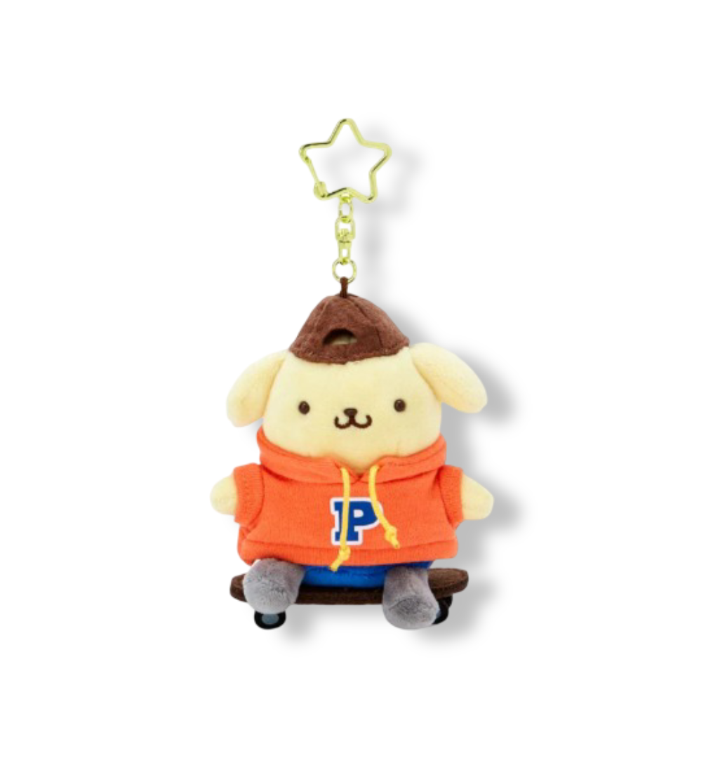 Pompompurin Plush Mascot Keychain (Sk8r Squad Series)