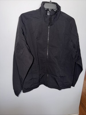 Men's Nylon Windbreaker (Black)