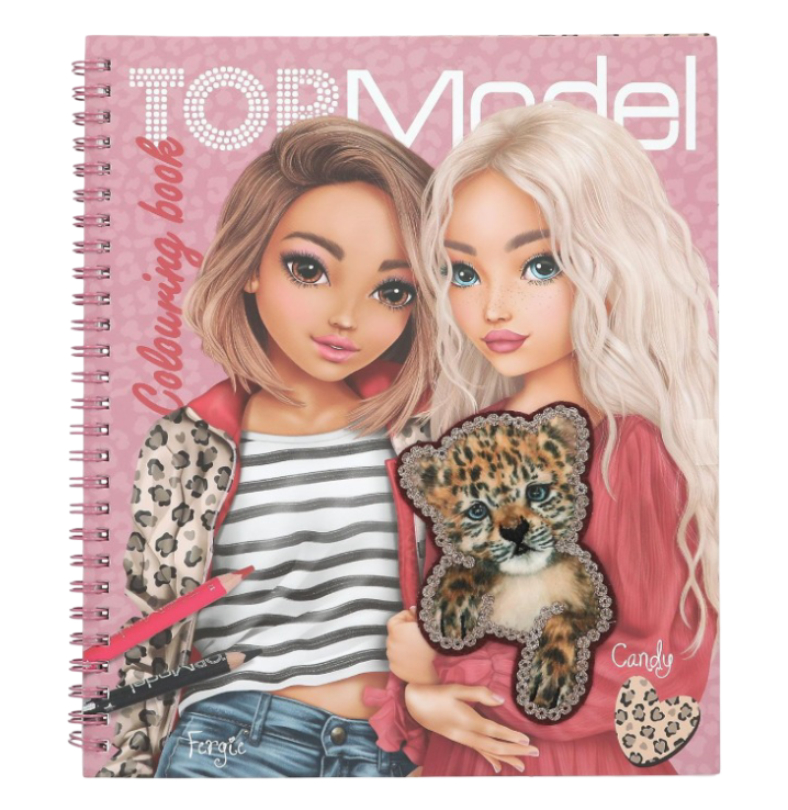 Depesche: TOPModel Colouring Book with 40 Pre-Printed Pages for Designing Model Motifs