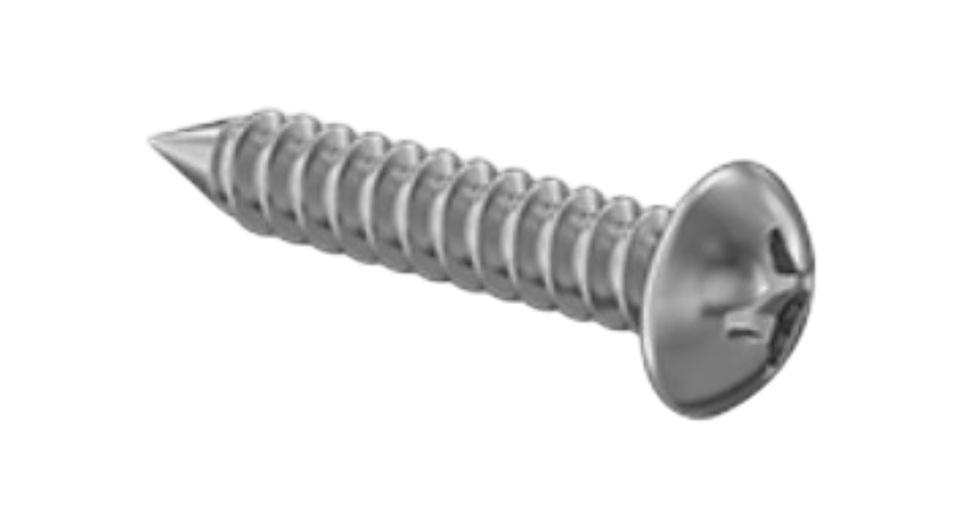 Steel Phillips Rounded Head Screws For Sheet Metal