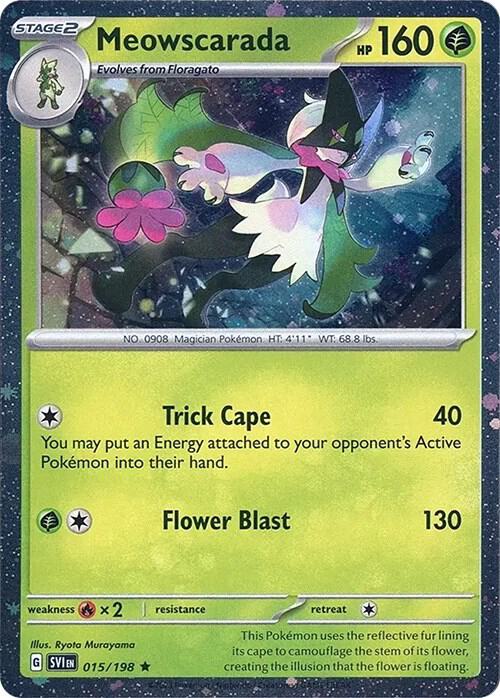 Pokémon TCG: Meowscarada 015/198 (Cosmos Holo)