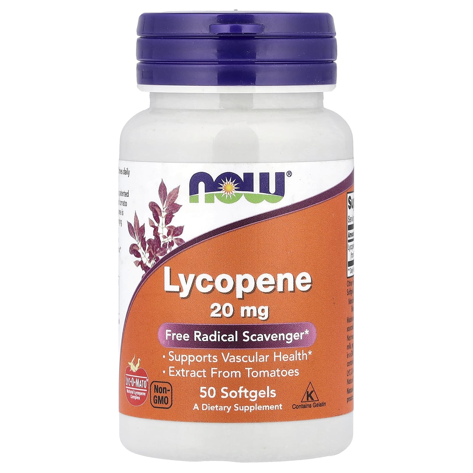 NOW Foods: Lycopene (20 mg, 50 Softgels)