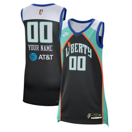 Unisex Nike: New York Liberty Court Origins Victory Custom Jersey (Black)
