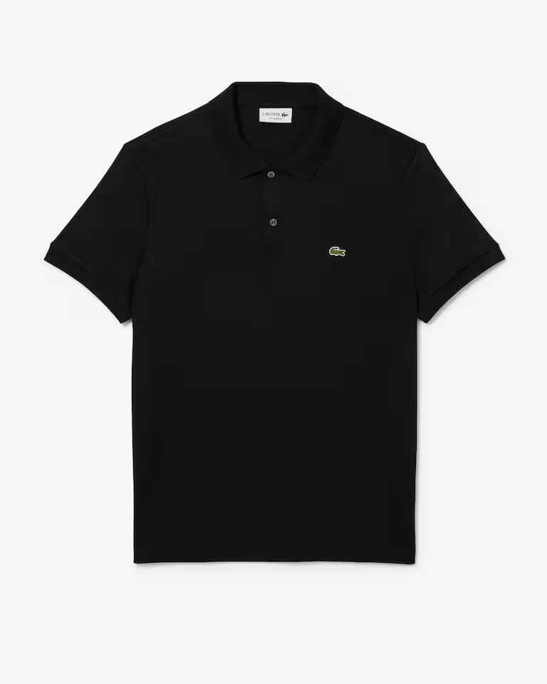 Men's Regular Fit Pima Cotton Polo (Black)