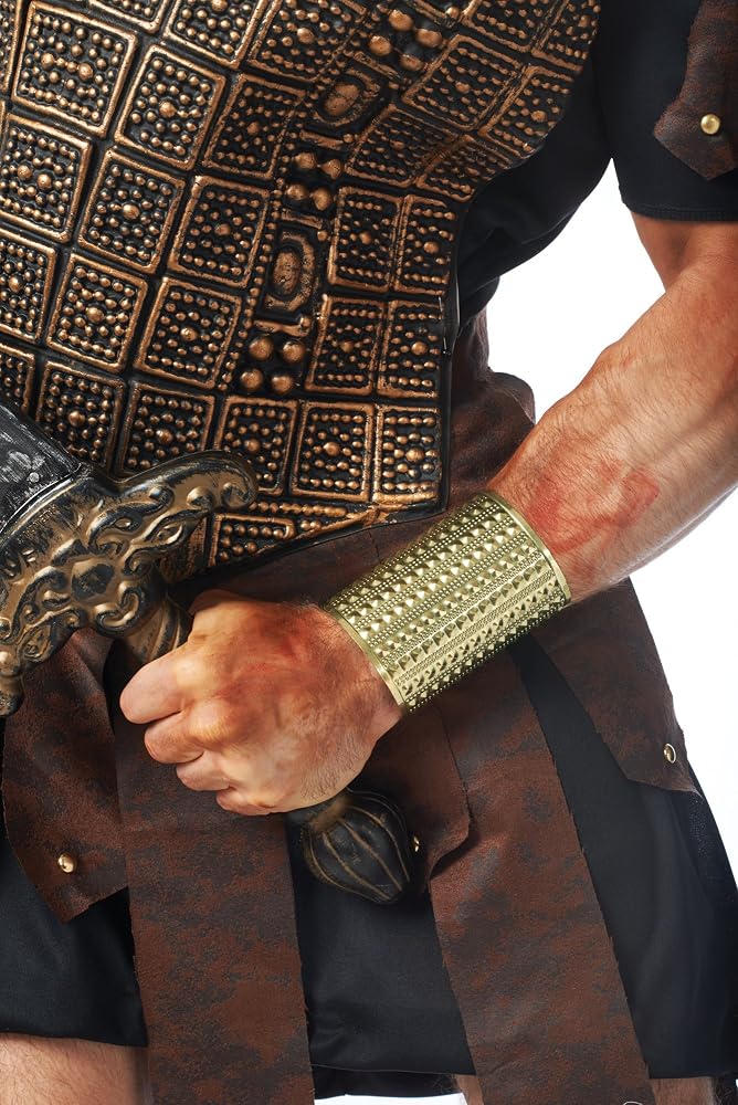 Costume Culture: Men's Gladiator Stud Wrist Cuff (Gold)